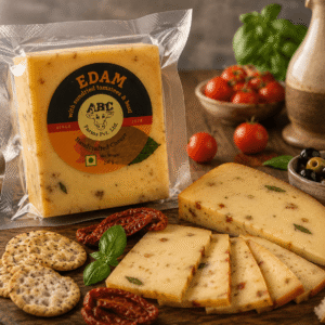 Edam with Sundried Tomato & Basil 200gms